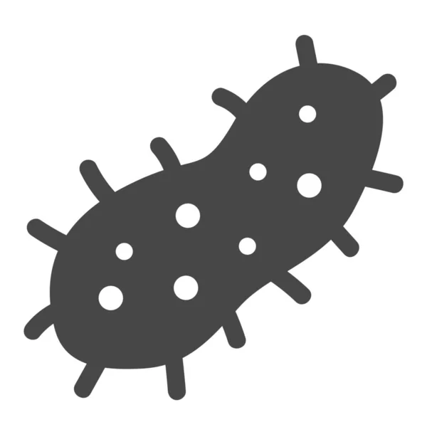 Bacteria Disease Mold Icon Solid Style — Stock Vector