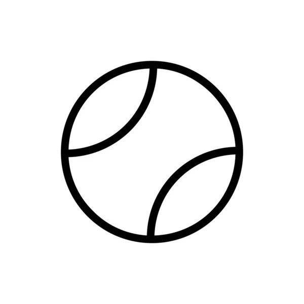 Ball Tennis Sport Icon Outline Style — 스톡 벡터