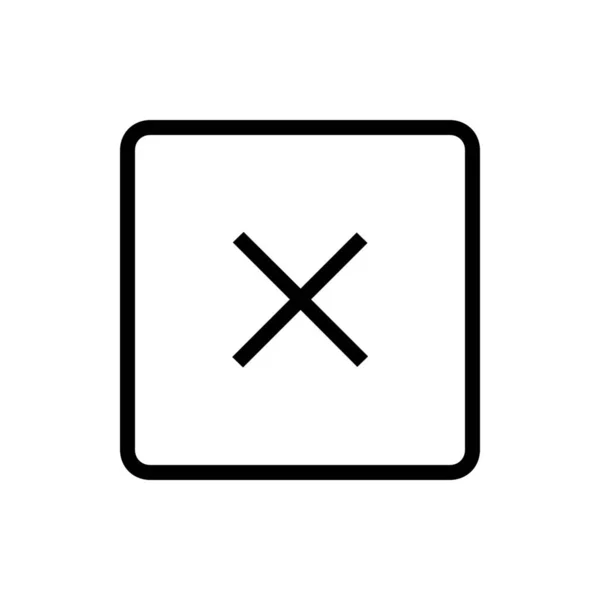 Odstranit Ikonu Znaku Stylem Osnovy — Stockový vektor