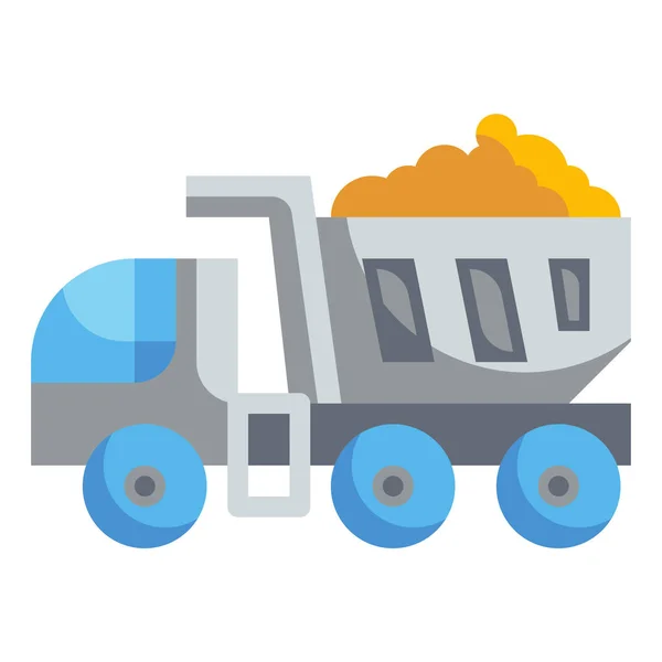 Ikona Dostawy Ładunku Ciężarówki — Wektor stockowy