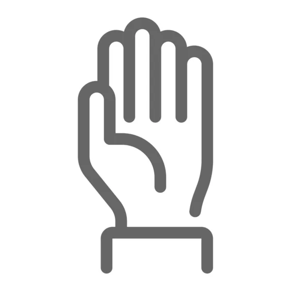Stemmen Palm Hand Pictogram — Stockvector