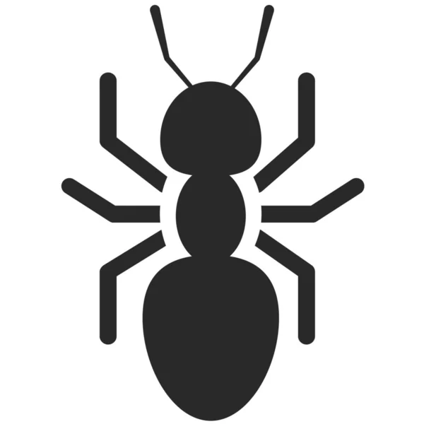 Hormiga Insecto Termita Icono Estilo Sólido — Archivo Imágenes Vectoriales