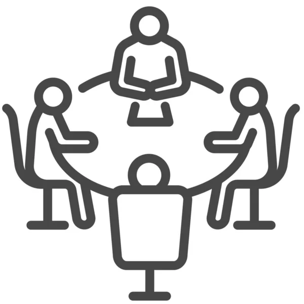 Brainstorm Business Discutir Ícone Negócios Categoria Gestão —  Vetores de Stock