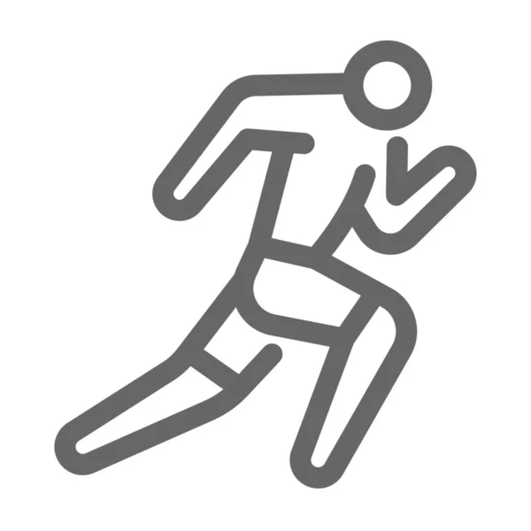 Running Run Icono Fitness — Vector de stock