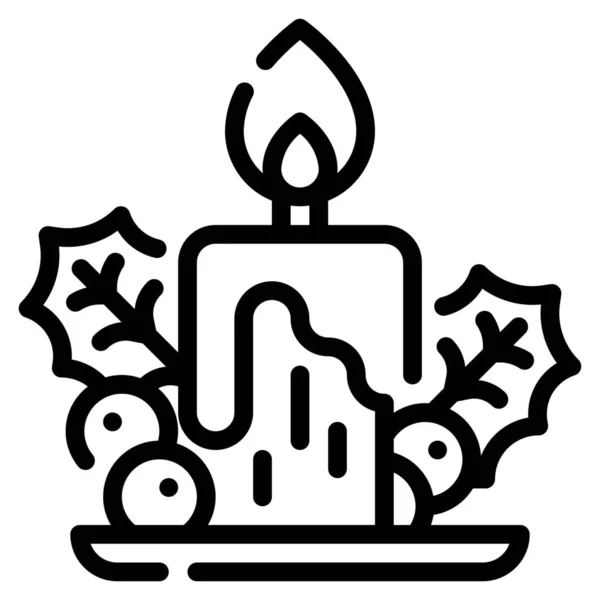 Икона Рождества Огненного Украшения — стоковый вектор