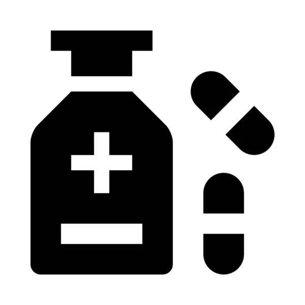 Pílulas Comprimido Medicina Ícone —  Vetores de Stock