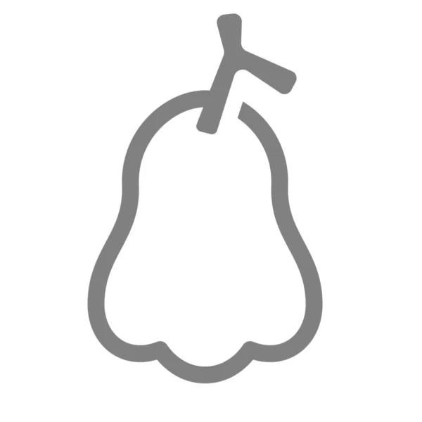 フルーツローズアップルタイのアイコン概要スタイル — ストックベクタ