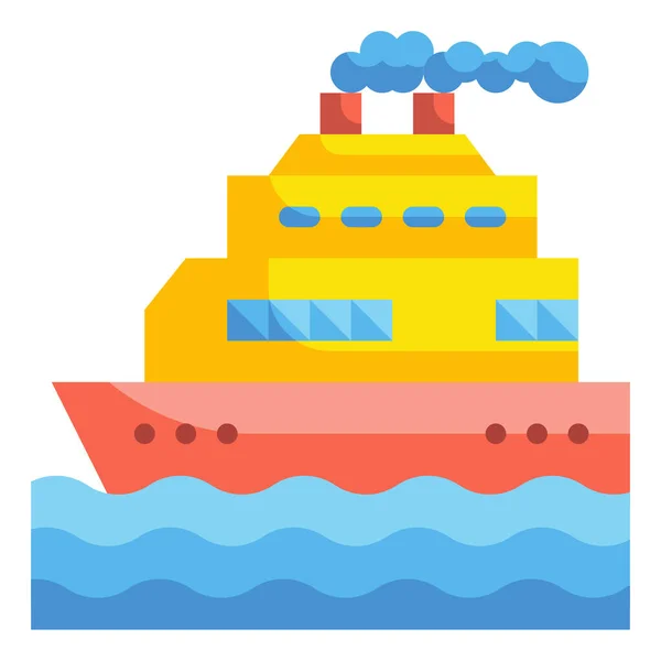 Значок Човна Круїзного Корабля — стоковий вектор