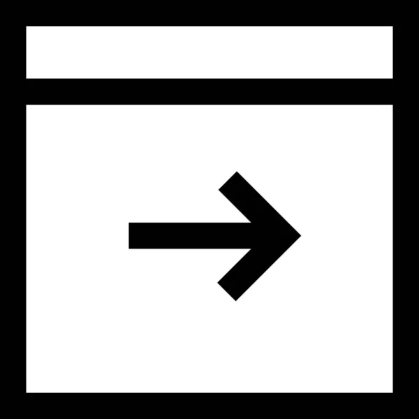 Browser Code Coder Symbol Outline Stil — Stockvektor