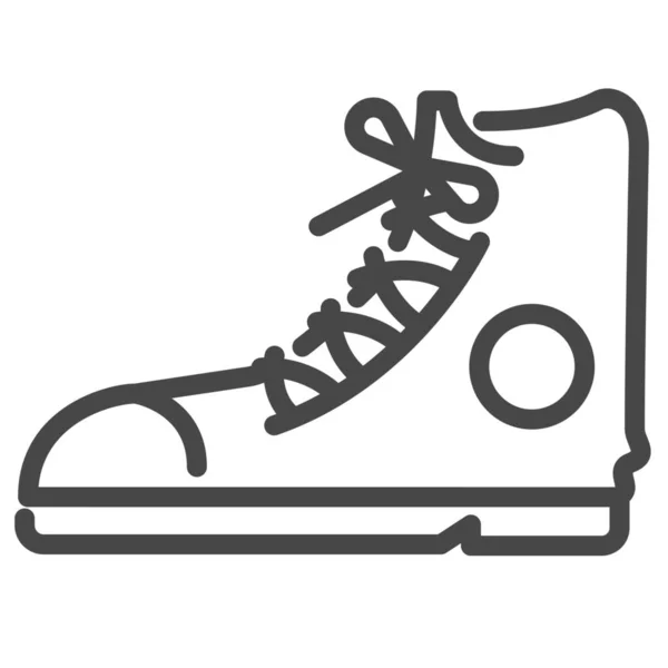 Zapatos Moda Icono Calzado Estilo Esquema — Vector de stock