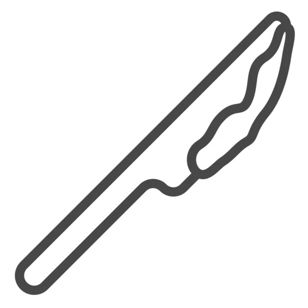 Ikona Pekařského Másla Nůž Stylu Obrysu — Stockový vektor
