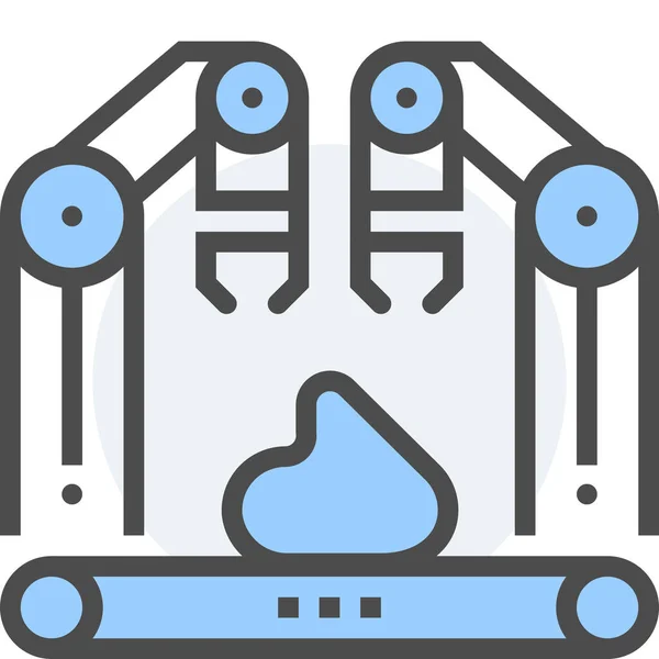 Icono Fábrica Ingeniería Armas — Archivo Imágenes Vectoriales