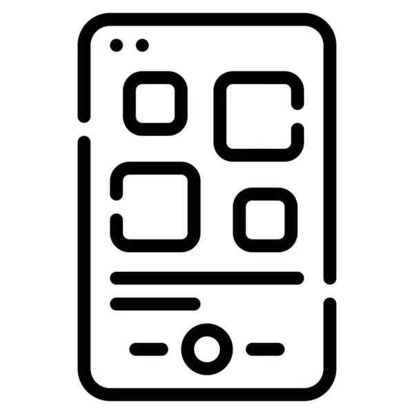 App Gränssnitt Meny Ikon — Stock vektor