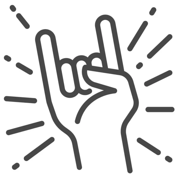 Gesture Hand Idol Icon — Stock Vector