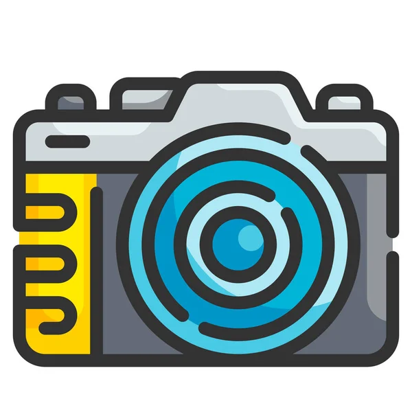 Ikona Fotografa Aparatu Fotograficznego — Wektor stockowy