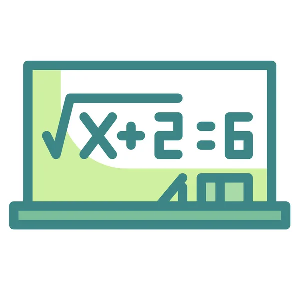 Формула Образования Икона Математики Образовании Школе Категории Обучения — стоковый вектор