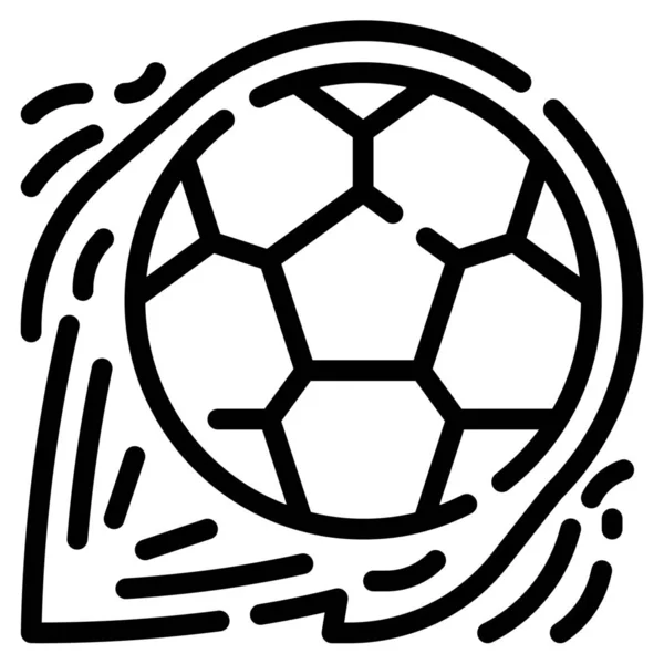 Calcio Palla Icona Del Calcio — Vettoriale Stock