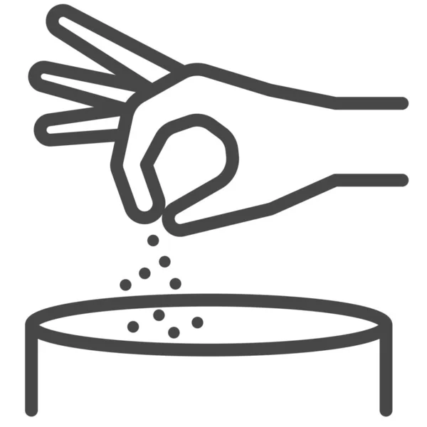 Значок Смаку Приготування Їжі Стилі Контур — стоковий вектор