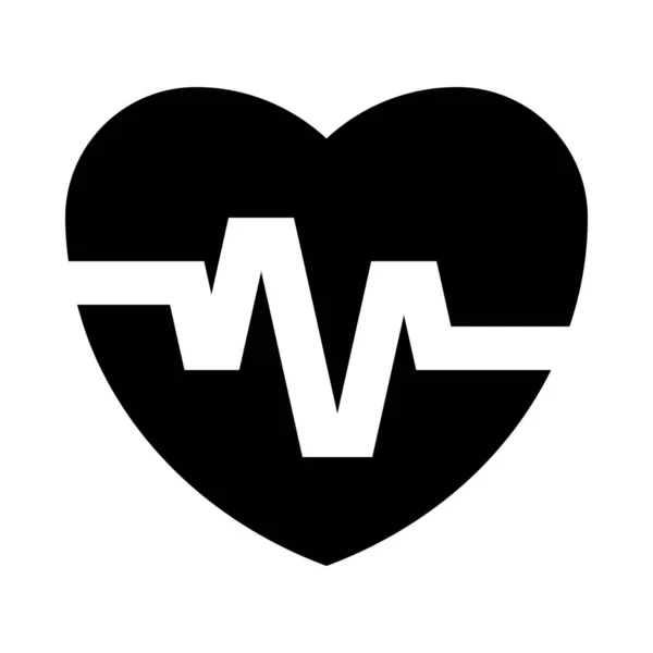 Cardiosintéticos Icono Del Corazón — Vector de stock