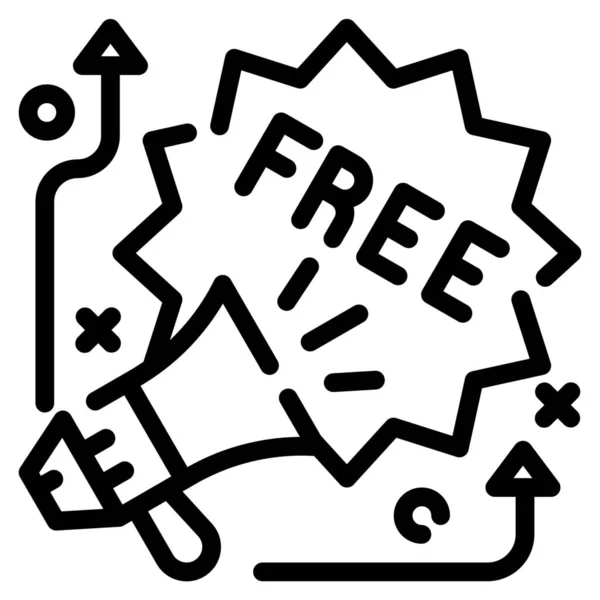 Freebie Freedom Icon Der Kategorie Business Management — Stockvektor