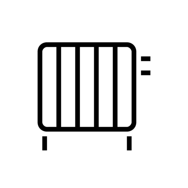Иконка Радиатора Стиле Outline — стоковый вектор