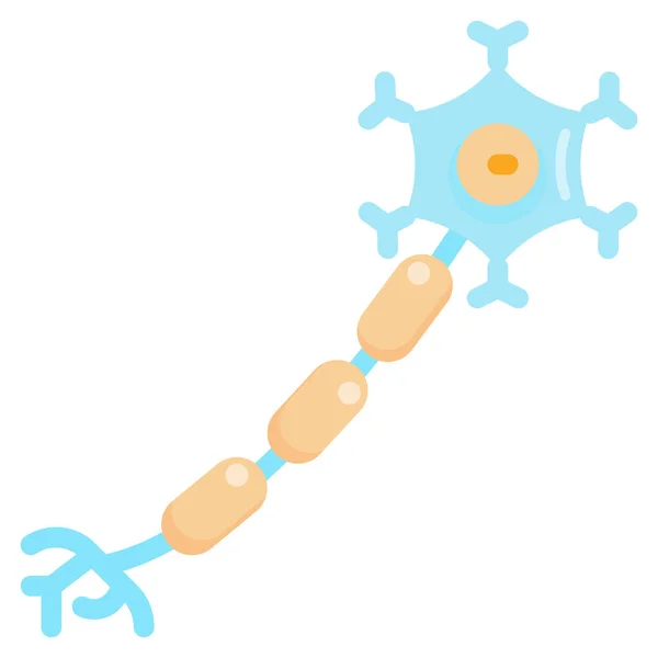 Neurona Biología Icono Del Nervio — Vector de stock