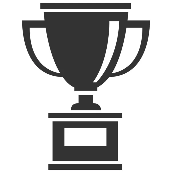 Award Prize Trophy Icon Solid Style — Stock Vector