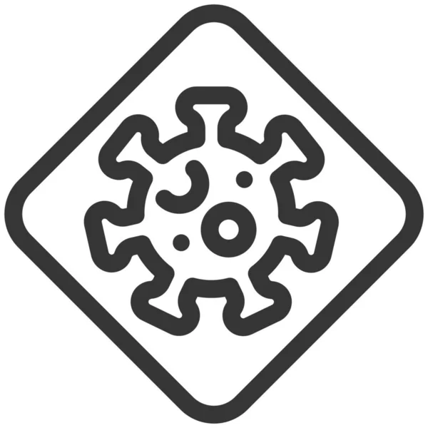 Icono Pandémico Del Virus Corona Categoría Coronavirus Covid — Vector de stock