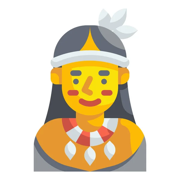 Mujer Hembra Pluma Icono — Vector de stock