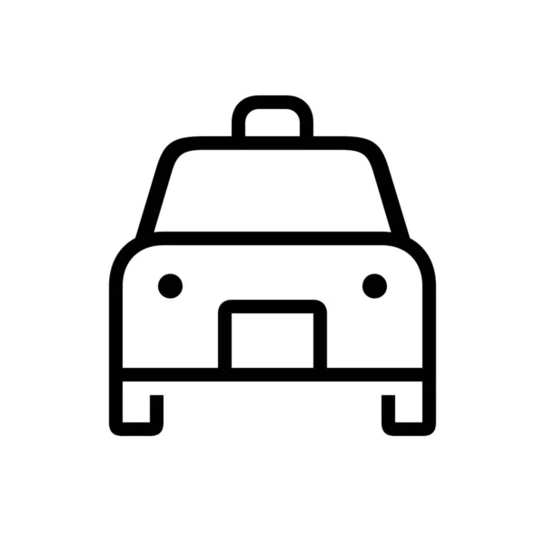 Taxi Voiture London Icône Dans Style Outline — Image vectorielle