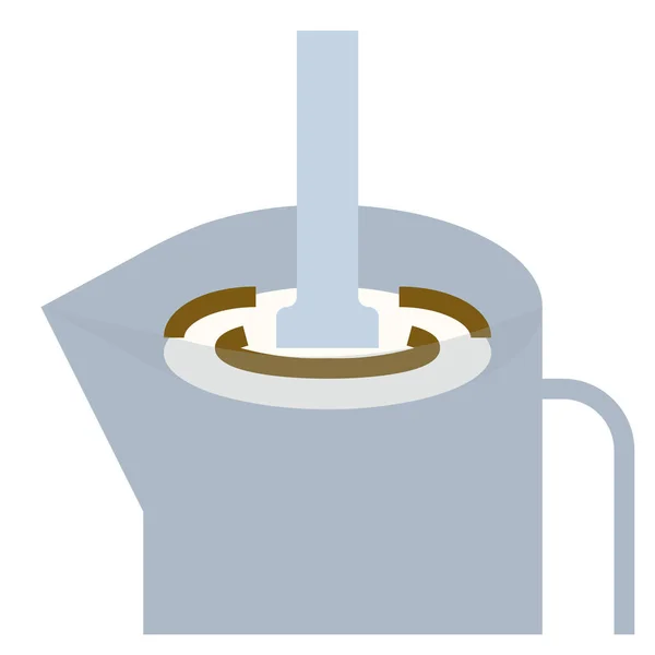 Art Kávé Latte Ikon Lapos Stílusban — Stock Vector