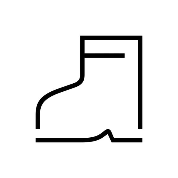 Chaussures Vêtements Pied Usure Icône Dans Style Outline — Image vectorielle