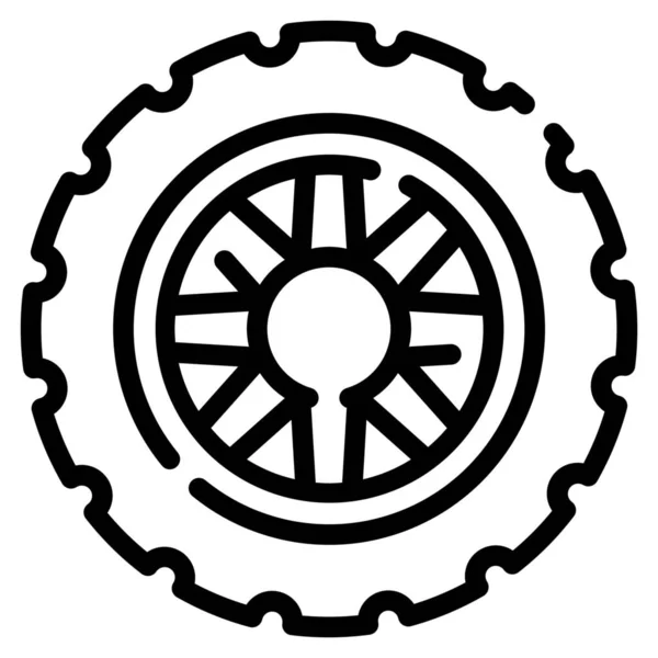 Значок Автомобиля Ремонта Шин — стоковый вектор