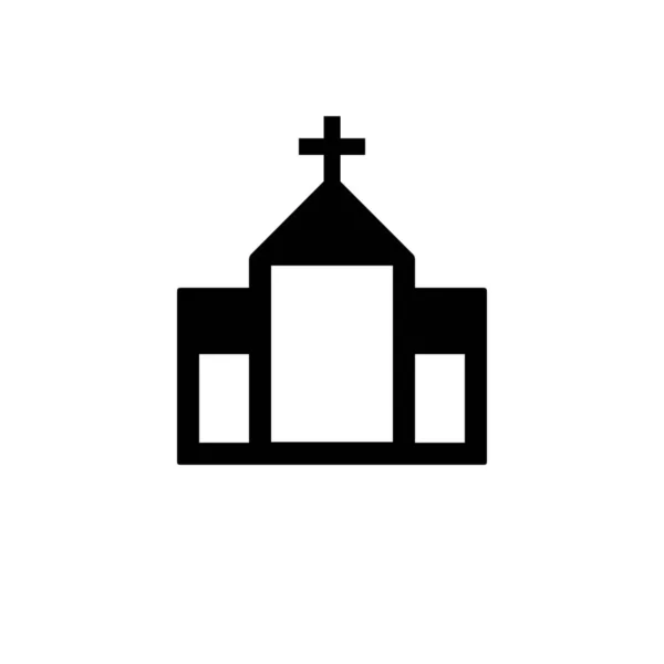 Lugar Iglesia Del Icono Aldea Nave Putas Estilo Sólido — Archivo Imágenes Vectoriales