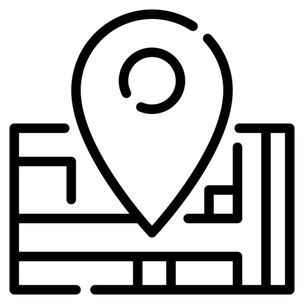 Gps Ubicación Mapa Icono — Archivo Imágenes Vectoriales
