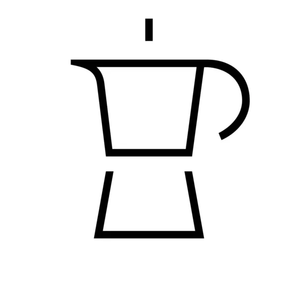 Café Café Bebida Icono Estilo Esquema — Archivo Imágenes Vectoriales