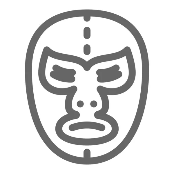 Lucha Libre Avatar Face Icon — 스톡 벡터
