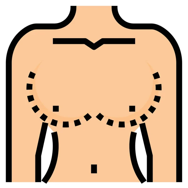 Икона Красоты Груди — стоковый вектор