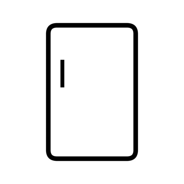 Иконка Холодильника Стиле Outline — стоковый вектор