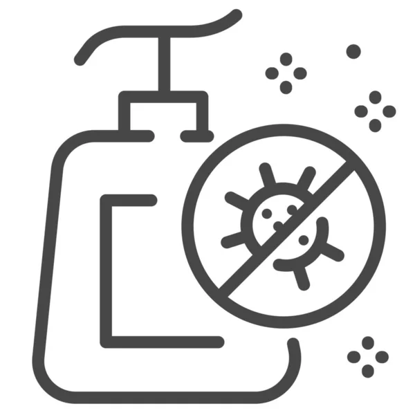 Antizeptické Ruční Zabíjení Bakterií Ikona — Stockový vektor