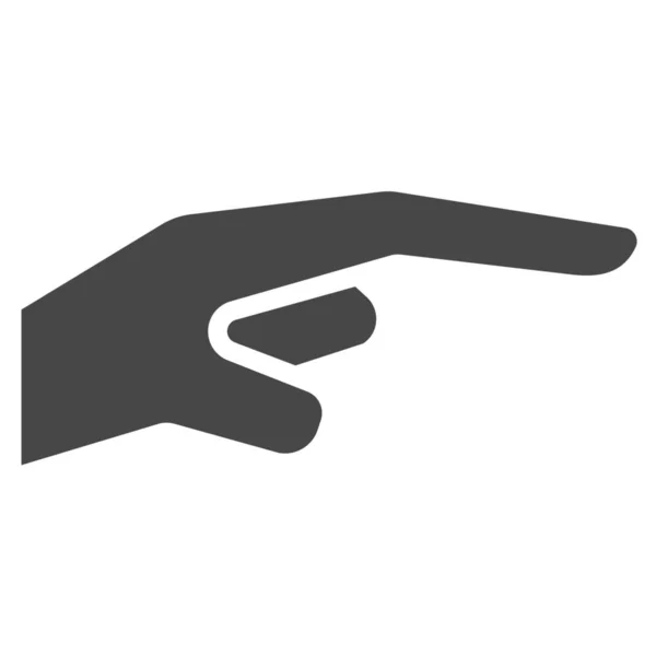 Dedos Gesto Icono Mano Categoría Touch Gestos Mano — Vector de stock