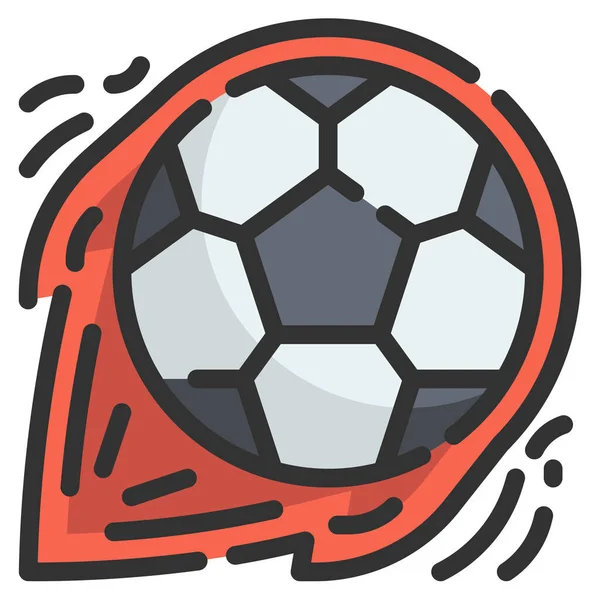 Calcio Palla Icona Del Calcio — Vettoriale Stock