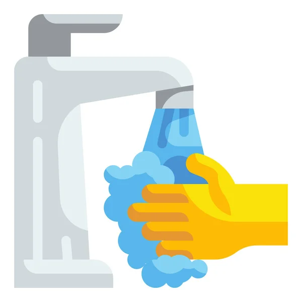 Bathing Bathtub Cleaning Icon Family Home Category — Stock Vector