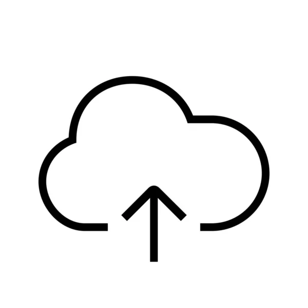Значок Імпорту Хмари Стилі Контур — стоковий вектор