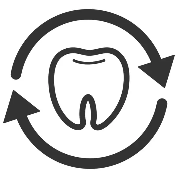 Protección Dental Icono Atención Médica Dental Estilo Sólido — Vector de stock