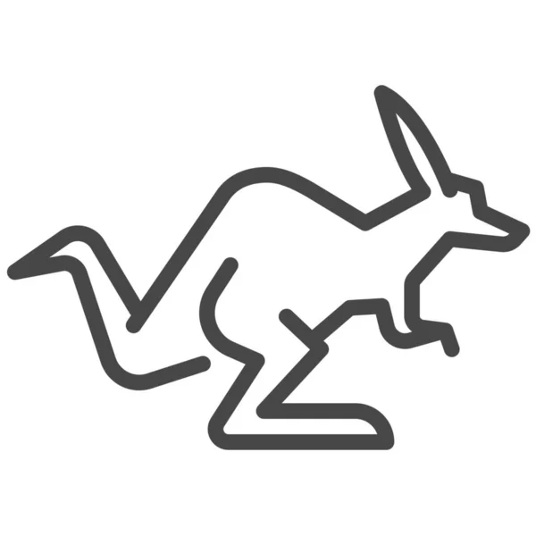 Anomal Australia Australijska Ikona Stylu Zarysu — Wektor stockowy