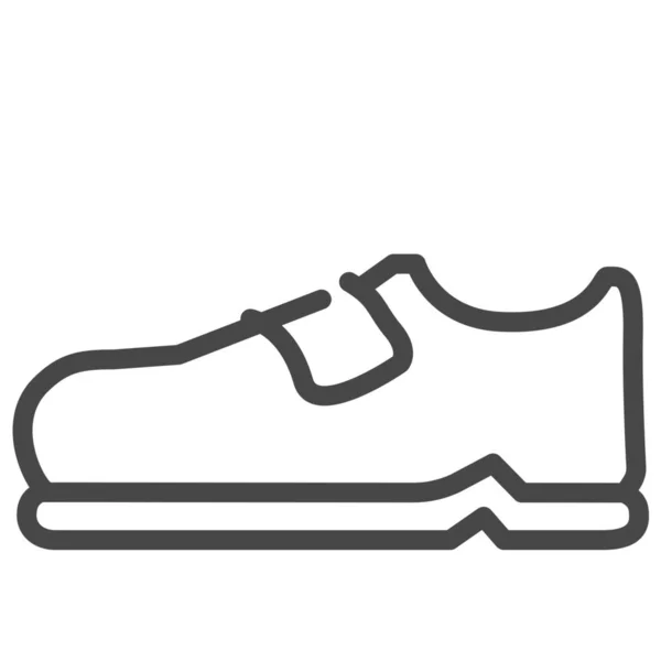 Moda Ayak Ayakkabı Simgesi Taslak Biçiminde — Stok Vektör