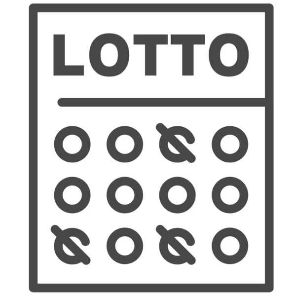 Lotto Gewinnspiel Symbol — Stockvektor
