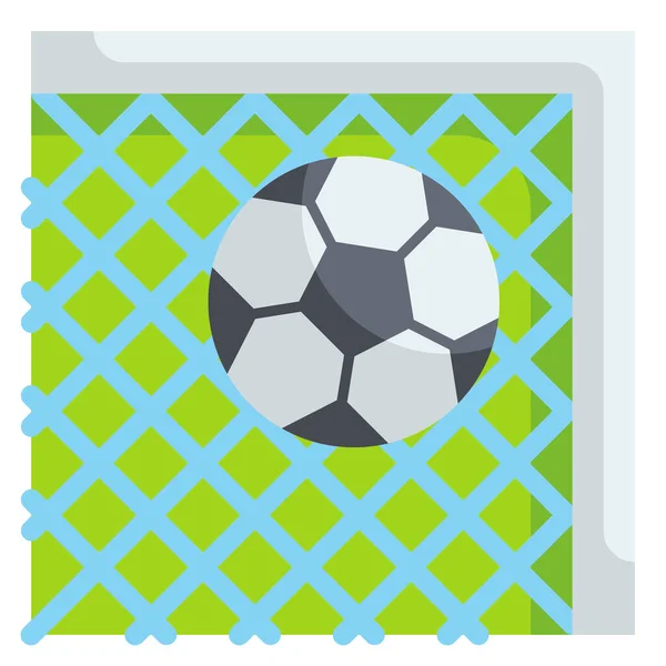 Caja Gol Icono Fútbol — Vector de stock