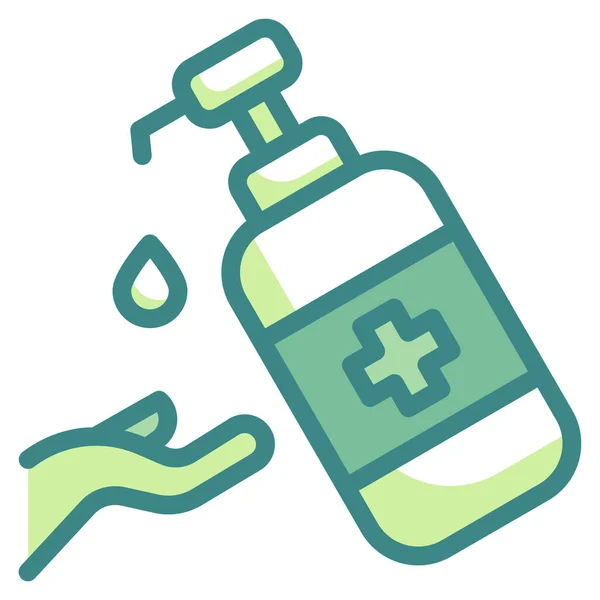 Alcohol Antiseptic Gel Icon — Stock Vector